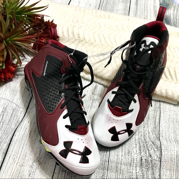 Under Armour Other - Under Armour Clutch Fit Black/ Maroon Cleats New